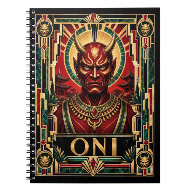 Oni, Art Deco mytisk Anteckningsbok (Framsidan)