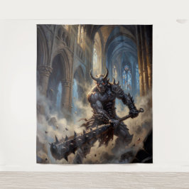 Oni Demon in the Gothic Cathedral