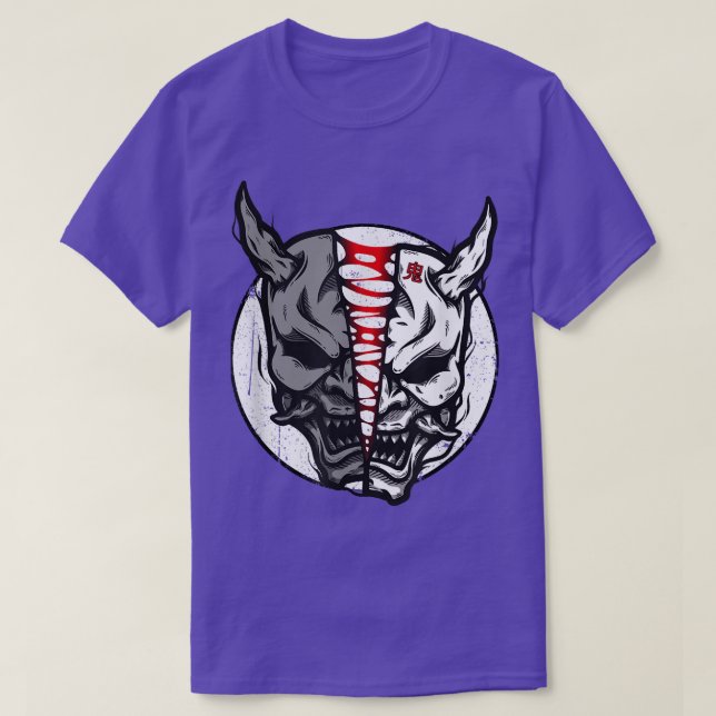 Oni Demon Japanese Devil 898 T Shirt (Design framsida)
