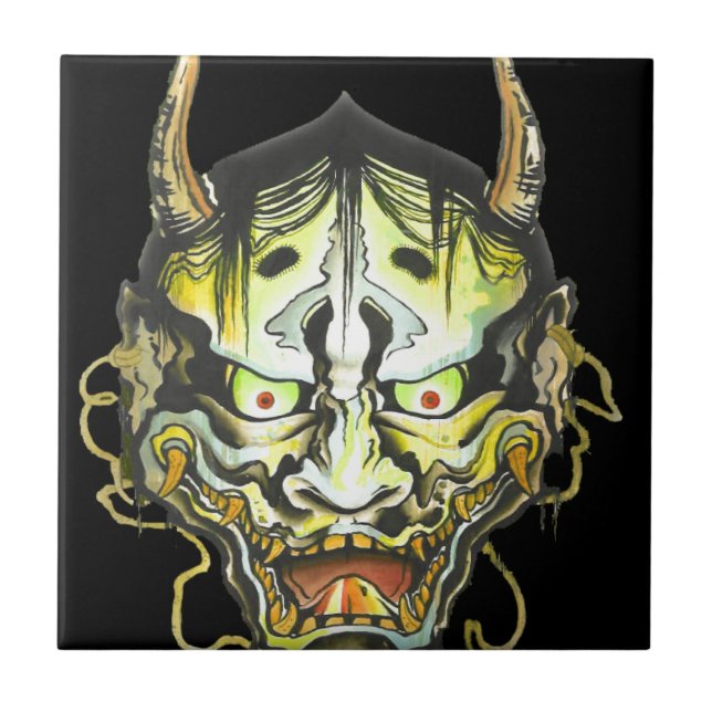 Oni Djävul Design Kakelplatta (Framsidan)