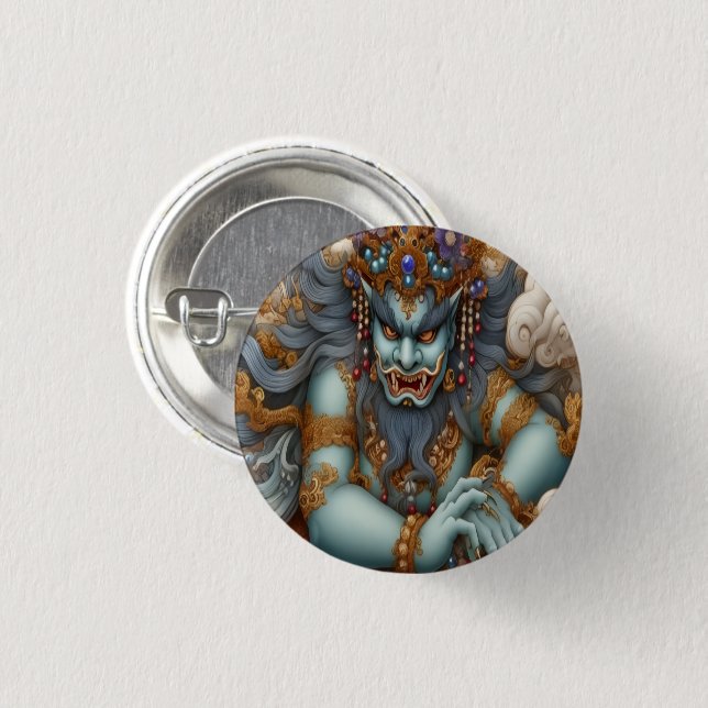 Oni Fortune Button Knapp (Framsida & baksida)