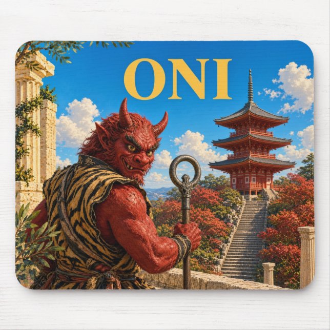 Oni, gotisk fantasimonster musmatta (Framsidan)