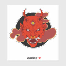Oni Japansk Hannya Mask Stil Traditional