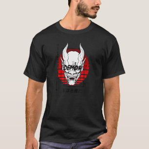 Oni Mask Japansk Demon Djävulen Harajuku Aesthetic T Shirt