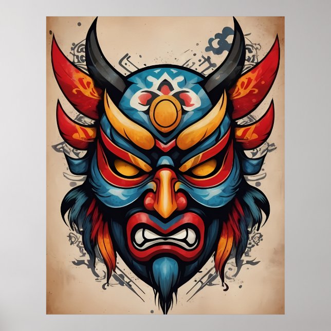 Oni Mask Poster (Framsidan)
