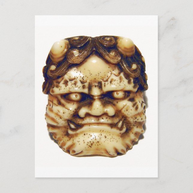Oni Netsuke Vykort (Framsida)