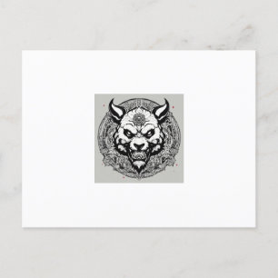 Oni Panda Essence Logotyp Tee Vykort