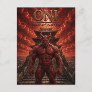 Oni Scarlet Pagoda Mörk Cinema Vykort