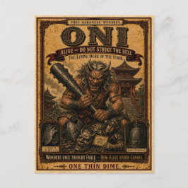 Oni, Vintage Circus Monster Vykort
