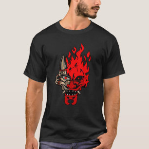 OniCyborg Cyberpunk Oni Samurai Evil Maskman Coola T Shirt