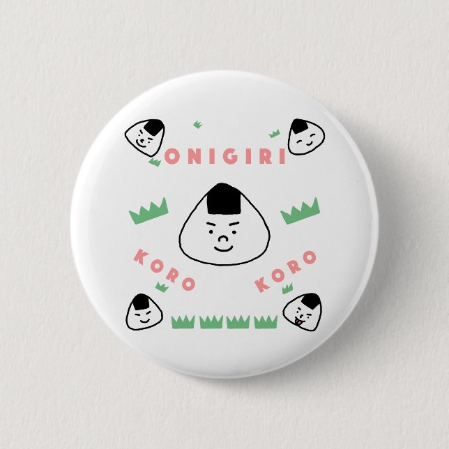 Onigiri Koro Koro (Rolling Ris Bollar) Knapp (Framsida)