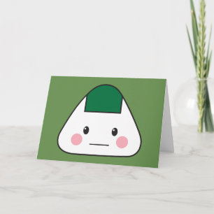 Onigiri omusubi Japansk ris boll sjögräs nori Tack Kort