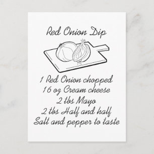 Onion Dip Recipe Vykort