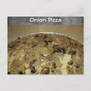 Onion Pizza Recipe Vykort