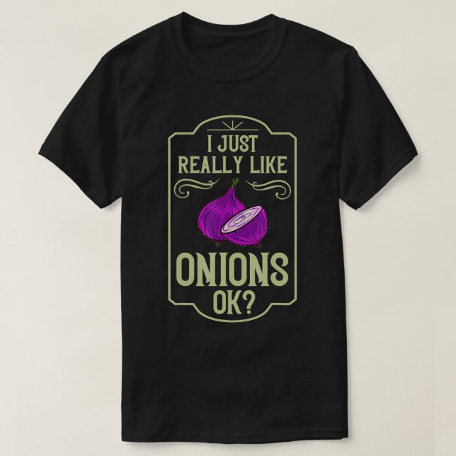 Onion Red Pickled Onions  T Shirt (Design framsida)