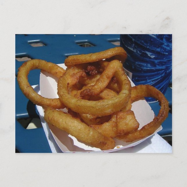 Onion Ringar Fried Vykort (Framsida)