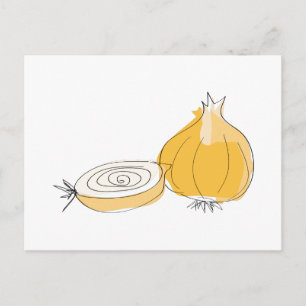 Onion Sketch Vykort
