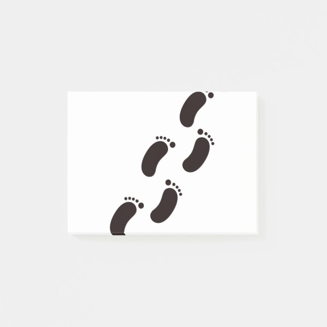 Oniuzuka Stil Black Little Foot Post-it Block (Framsida)