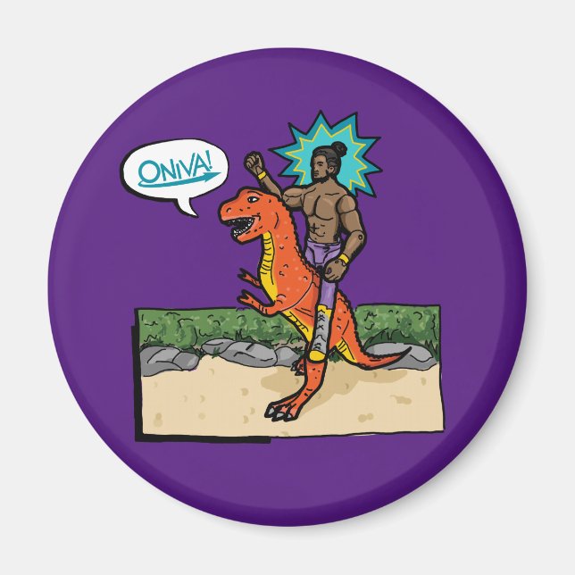 ONIVA! Dino-föredragande Magnet (Framsidan)