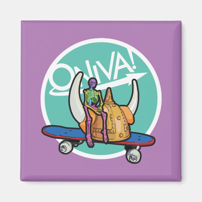 ONIVA! Squelette Viking Magnet (Framsidan)