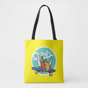 ONIVA! Squelette Viking Shoulder Tote Tygkasse