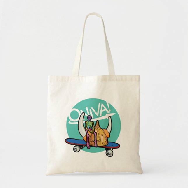ONIVA! Squelette Viking Tote Bag Tygkasse (Framsidan)