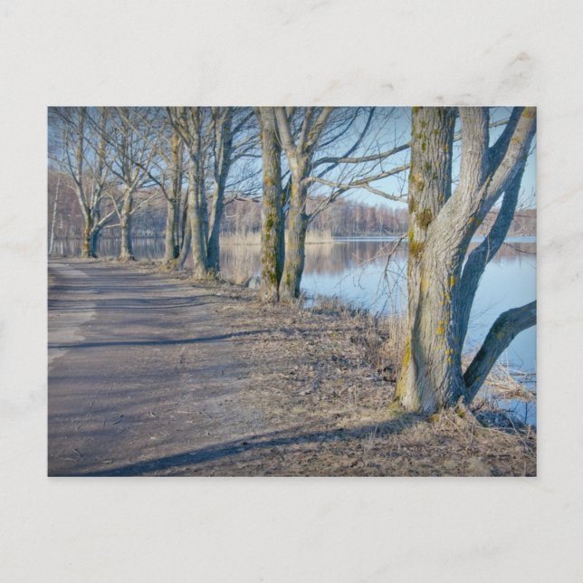 Onkilahti i april CC0126 Vaasa Postcard Vykort (Framsida)