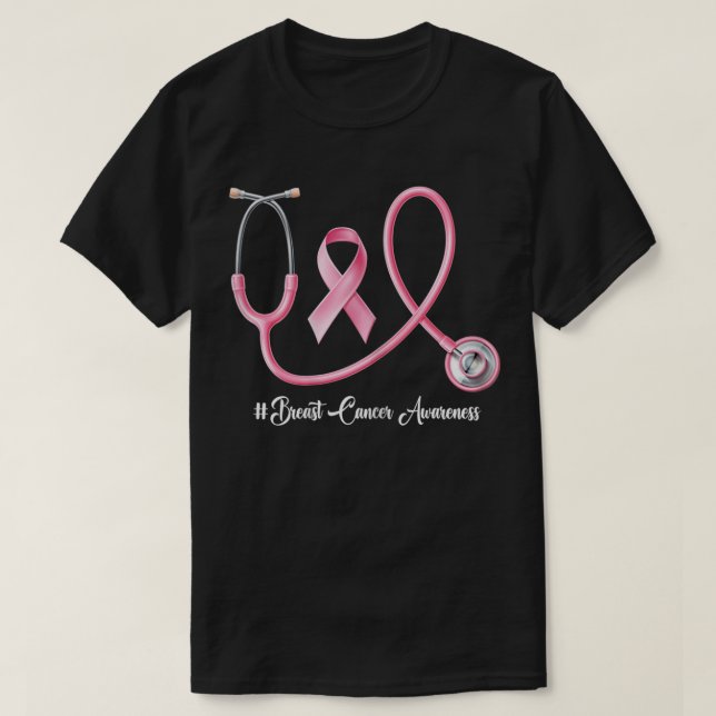 Onkolog och okologi Sjuksköterska vid bröstcancer  T Shirt (Design framsida)