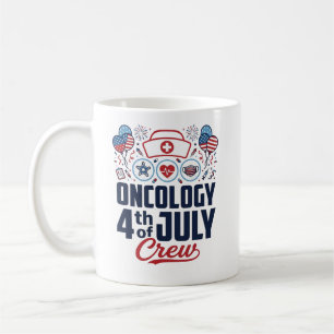 Onkologi 4 juli Crew Medicinsk Patriotisk T-shirt  Kaffemugg