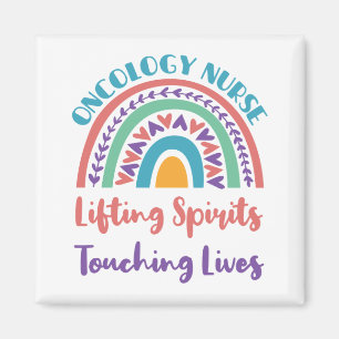 Onkologi Cancer Nurse Rainbowlyft sprickor Magnet