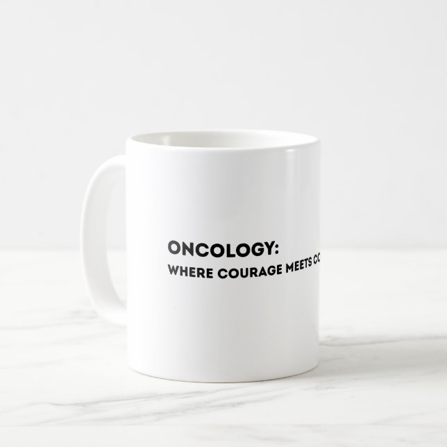Onkologi Definition Kort – Tack Onkolog  Kaffemugg (Framsida vänster)