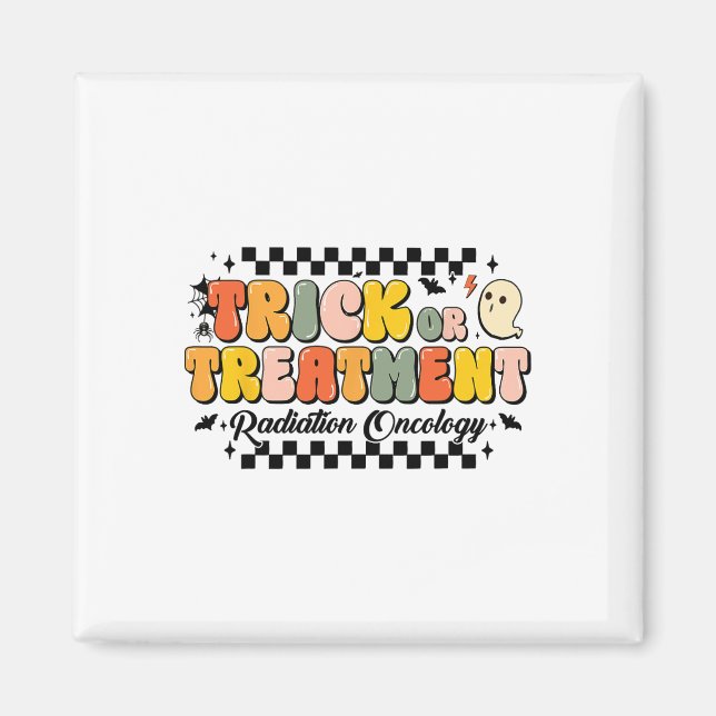 Onkologi för bestrålning Halloween 1 Magnet (Framsidan)