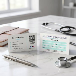 Onkologi kliniken Business Enkel möte Visitkort