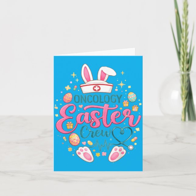 Onkologi Påsk Crewnurseskel Easter Day Kort (Framsida)