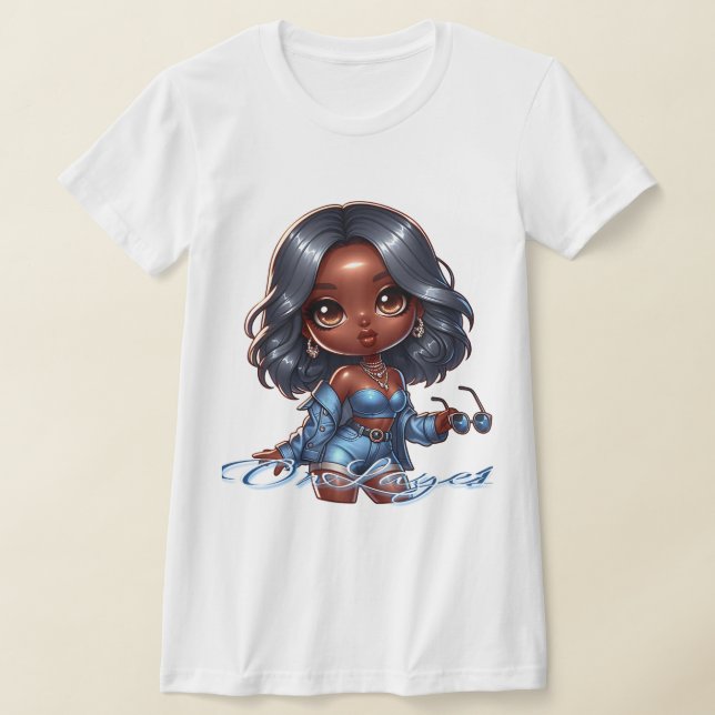 OnLaye1 Baddie Diva T Shirt (Laydown)