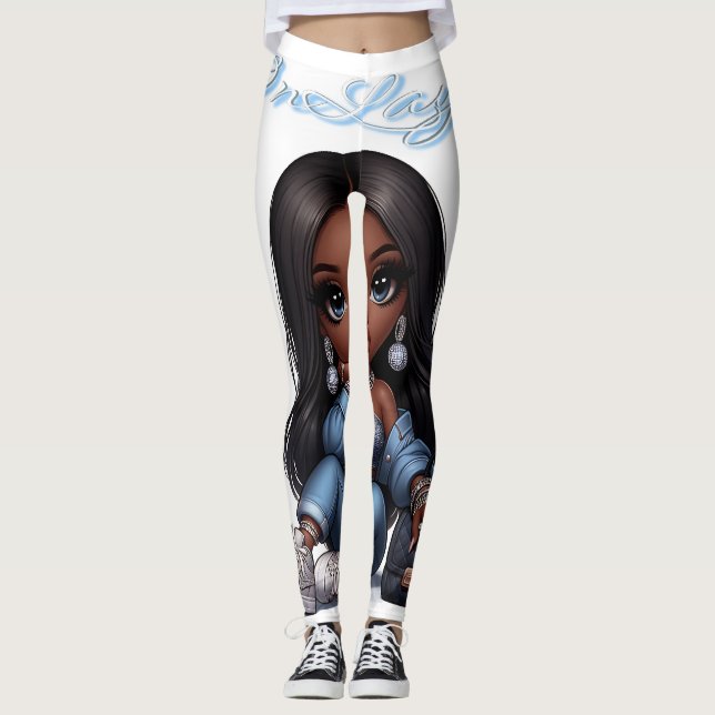 OnLaye1 Baddie Jean Diva Leggings (Framsida)