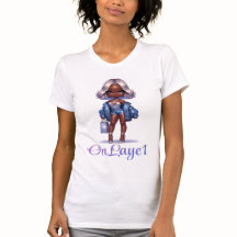 "OnLaye1" Kvinnors Bella+Canvas Slim Fit T-Shirt