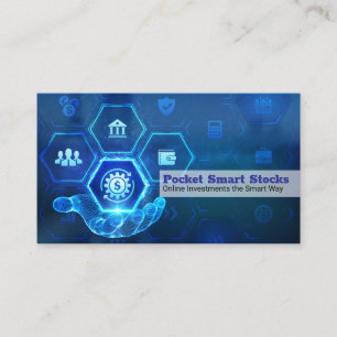Online Banking Financial Technology Visitkort