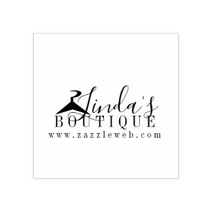 Online Butik Kläder Hängare Logotyp Stämpel