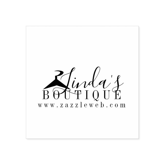 Online Butik Kläder Hängare Logotyp   Stämpel (Tryck)