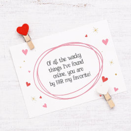 Online Dating Valentine Helgkort