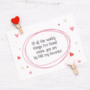 Online Dating Valentine Helgkort