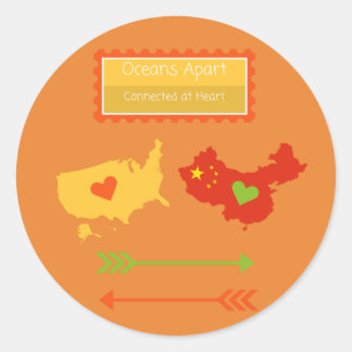 Online ESL Lärarmärke Runt Klistermärke