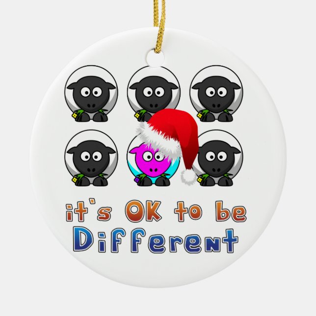 Online Fåruppfödningsfår Olika jul Julgransprydnad Keramik (Framsidan)