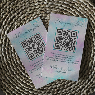 Online för HoneyMånfond för vintertid med QR-Elega Tilläggskort