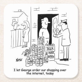 Online för köp av öl underlägg papper kvadrat