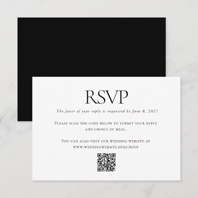 Online för QR-kod för Anpassningsbarna Classic Bla OSA Kort (Fram/baksida)