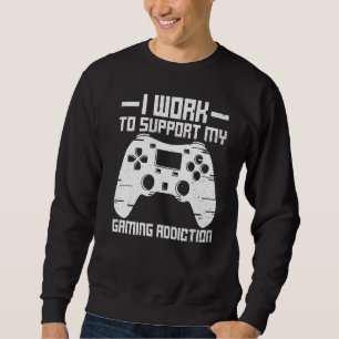 Online Gamer för ett styrenhetsnummer Lång Ärmad Tröja