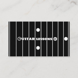 Online Guitar Lessons Guitarist Music Instructor Visitkort