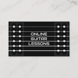 Online Guitar Lessons Teacher Music Instructor Visitkort